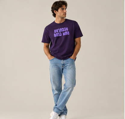 Regular 3.0 Tee - Purple by Run Club Regular, T-shirt product image