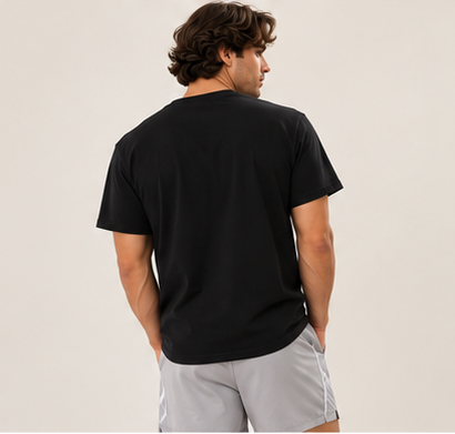 Regular Tee - Black by Run Club Regular in black, T-shirt product image