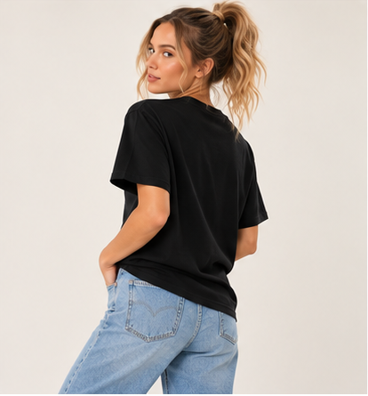 Regular Tee - Black by Run Club Regular in black, T-shirt product image