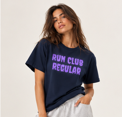 Regular Tee - Navy by Run Club Regular, T-shirt product image
