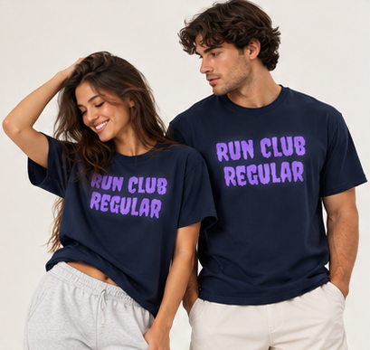 Regular Tee - Navy by Run Club Regular, T-shirt product image