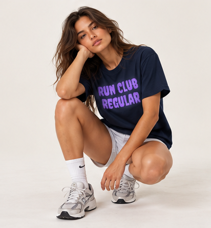 Regular Tee - Navy by Run Club Regular, T-shirt product image