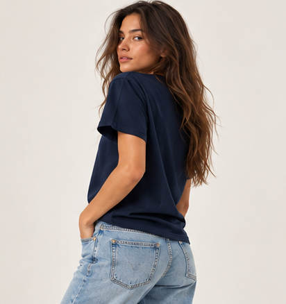 Regular Tee - Navy by Run Club Regular, T-shirt product image