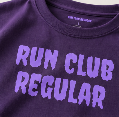 Regular Tee - Purple by Run Club Regular, T-shirt product image