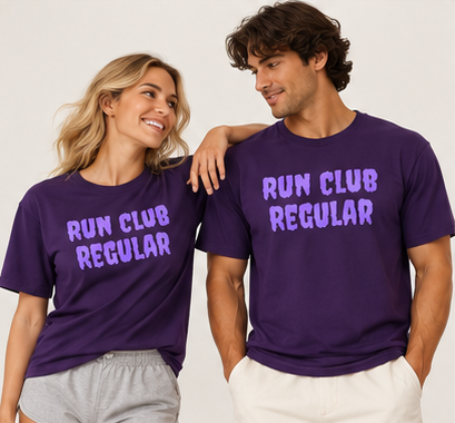 Regular Tee - Purple by Run Club Regular, T-shirt product image
