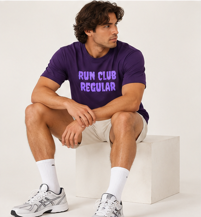 Regular Tee - Purple by Run Club Regular, T-shirt product image