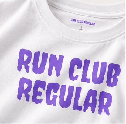 Regular Tee - White by Run Club Regular in white, T-shirt product image