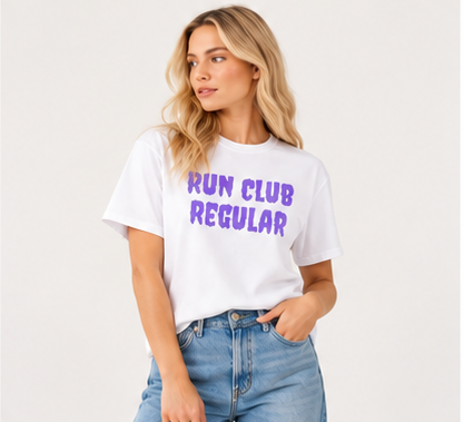 Regular Tee - White by Run Club Regular in white, T-shirt product image
