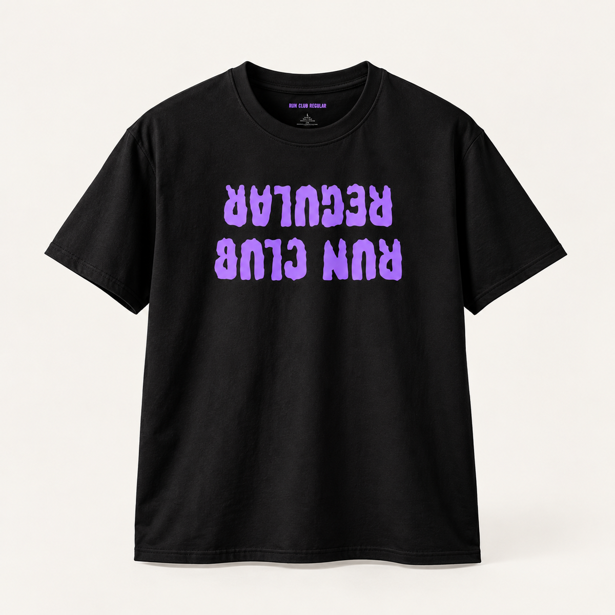 Regular 3.0 Tee - Navy by Run Club Regular in black, T-shirt product image
