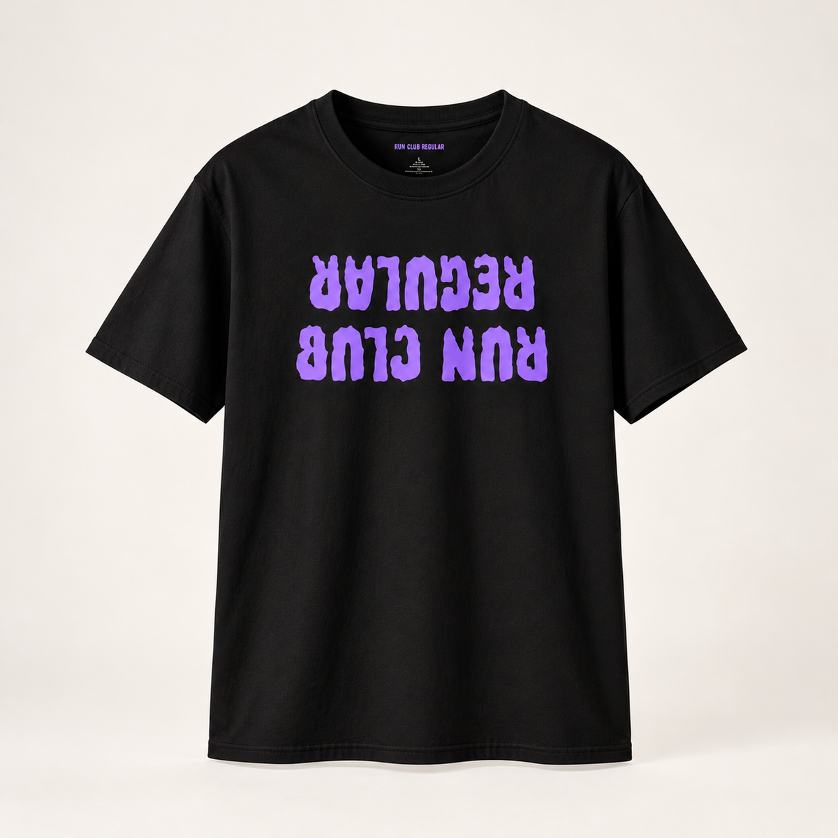 Regular 3.0 Tee - Black by Run Club Regular in black, T-shirt product image
