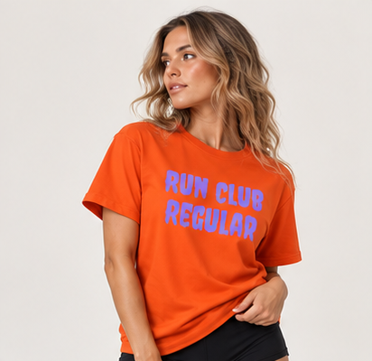 Regular Tee - Orange by Run Club Regular, T-shirt product image