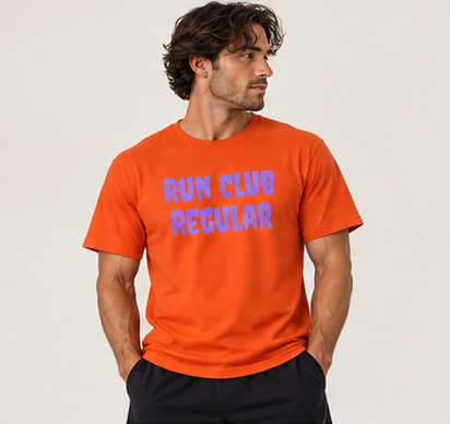 Regular Tee - Orange by Run Club Regular, T-shirt product image
