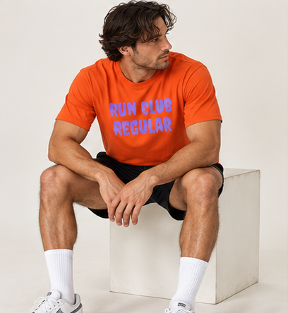 Regular Tee - Orange by Run Club Regular, T-shirt product image