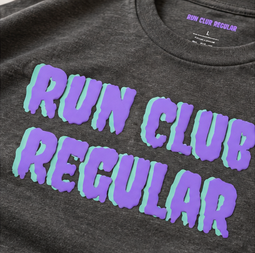 Shadow T-Shirt by Run Club Regular, graphic T-shirt product image