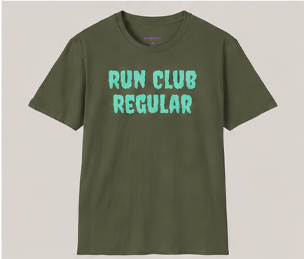 Afterglow Tee - Military Green by Run Club Regular, T-shirt product image