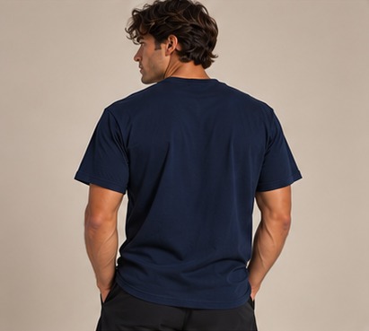 The Regular 2.0 Tee - Navy by Run Club Regular, graphic T-shirt product image