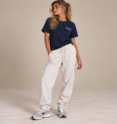 The Regular 2.0 Tee - Navy by Run Club Regular, graphic T-shirt product image