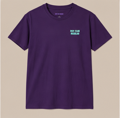 The Regular 2.0 Tee - Black by Run Club Regular, graphic T-shirt product image