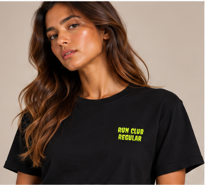 The Regular 2.0 Tee - Black by Run Club Regular, graphic T-shirt product image