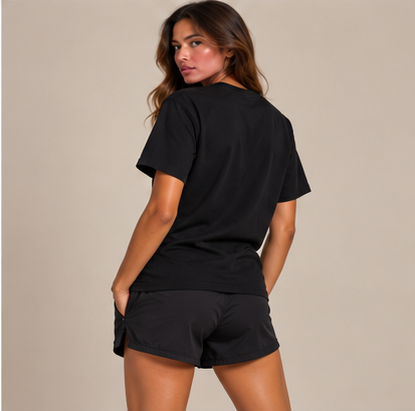 The Regular 2.0 Tee - Black by Run Club Regular, graphic T-shirt product image