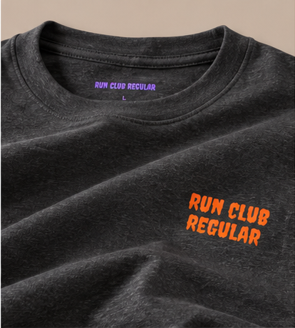 The Regular 2.0 Tee - Dark Heather by Run Club Regular, graphic T-shirt product image
