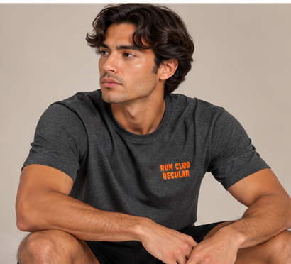 The Regular 2.0 Tee - Dark Heather by Run Club Regular, graphic T-shirt product image