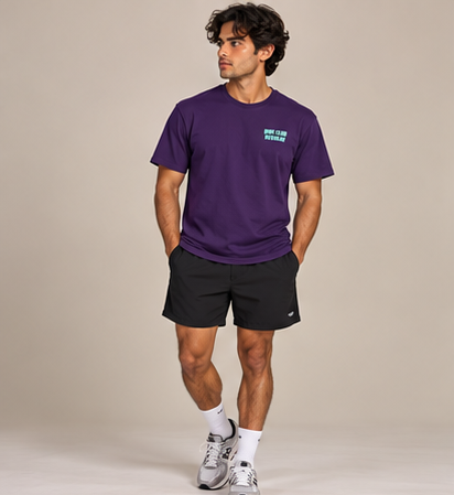 The Regular 2.0 Tee - Purple by Run Club Regular, graphic T-shirt product image