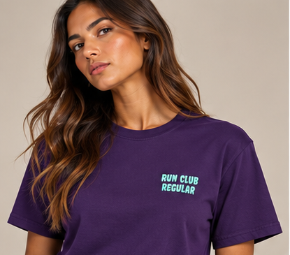 The Regular 2.0 Tee - Purple by Run Club Regular, graphic T-shirt product image