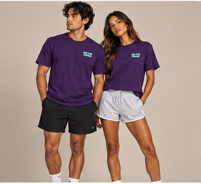 The Regular 2.0 Tee - Purple by Run Club Regular, graphic T-shirt product image