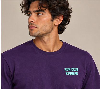 The Regular 2.0 Tee - Purple by Run Club Regular, graphic T-shirt product image