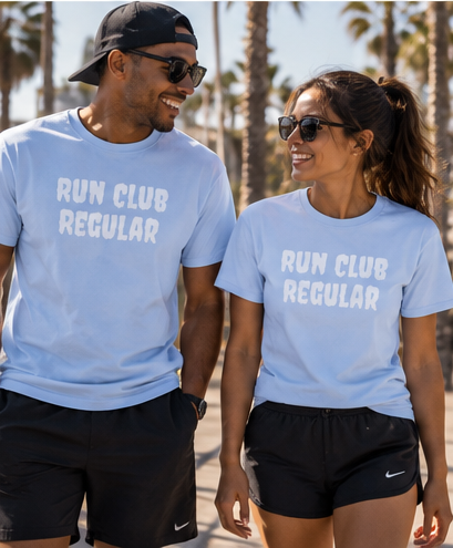 Phantom Tee - Light Blue by Run Club Regular, T-shirt product image