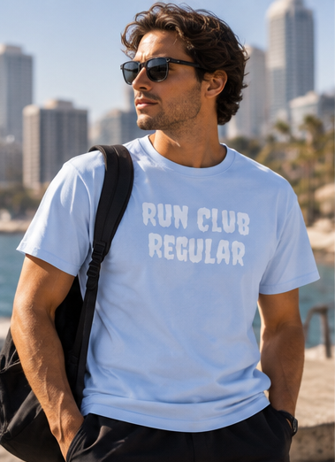 Phantom Tee - Light Blue by Run Club Regular, T-shirt product image