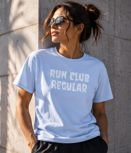 Phantom Tee - Light Blue by Run Club Regular, T-shirt product image