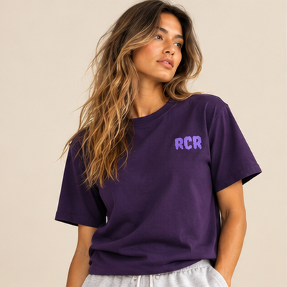 Stole It Tee- Purple by Run Club Regular, graphic T-shirt product image