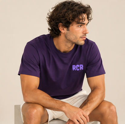 Stole It Tee- Purple by Run Club Regular, graphic T-shirt product image