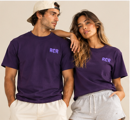 Stole It Tee- Purple by Run Club Regular, graphic T-shirt product image