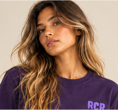 Stole It Tee- Purple by Run Club Regular, graphic T-shirt product image
