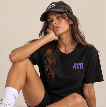 Stole It Tee - Black by Run Club Regular, graphic T-shirt product image