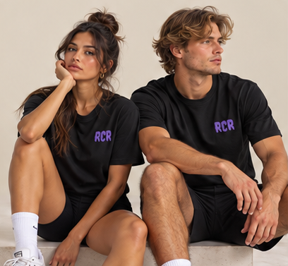 Stole It Tee - Black by Run Club Regular, graphic T-shirt product image