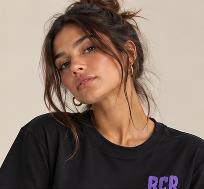 Stole It Tee - Black by Run Club Regular, graphic T-shirt product image