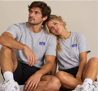 Stole It Tee - Sports Grey by Run Club Regular, graphic T-shirt product image