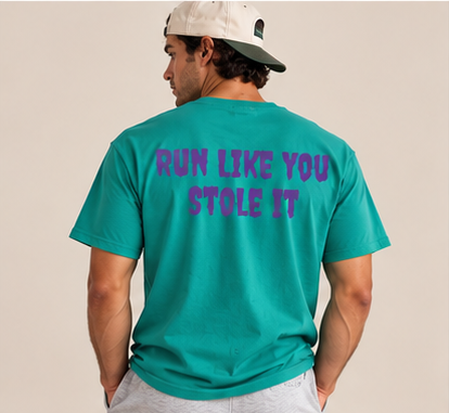 Stole It Tee - Jade Dome by Run Club Regular, graphic T-shirt product image
