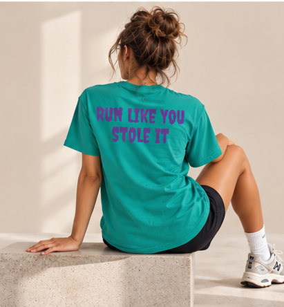 Stole It Tee - Jade Dome by Run Club Regular, graphic T-shirt product image
