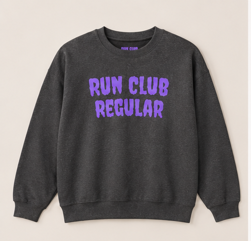 The Club Sweatshirt — Dark Heather by Run Club Regular, sweatshirt product image